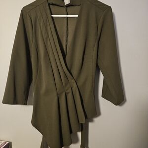 VENUS Deep Olive Blouse